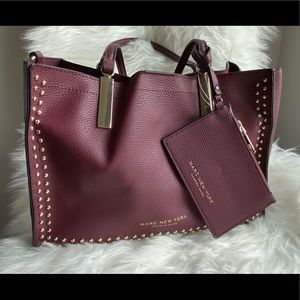 Burgundy 3 in 1 tote